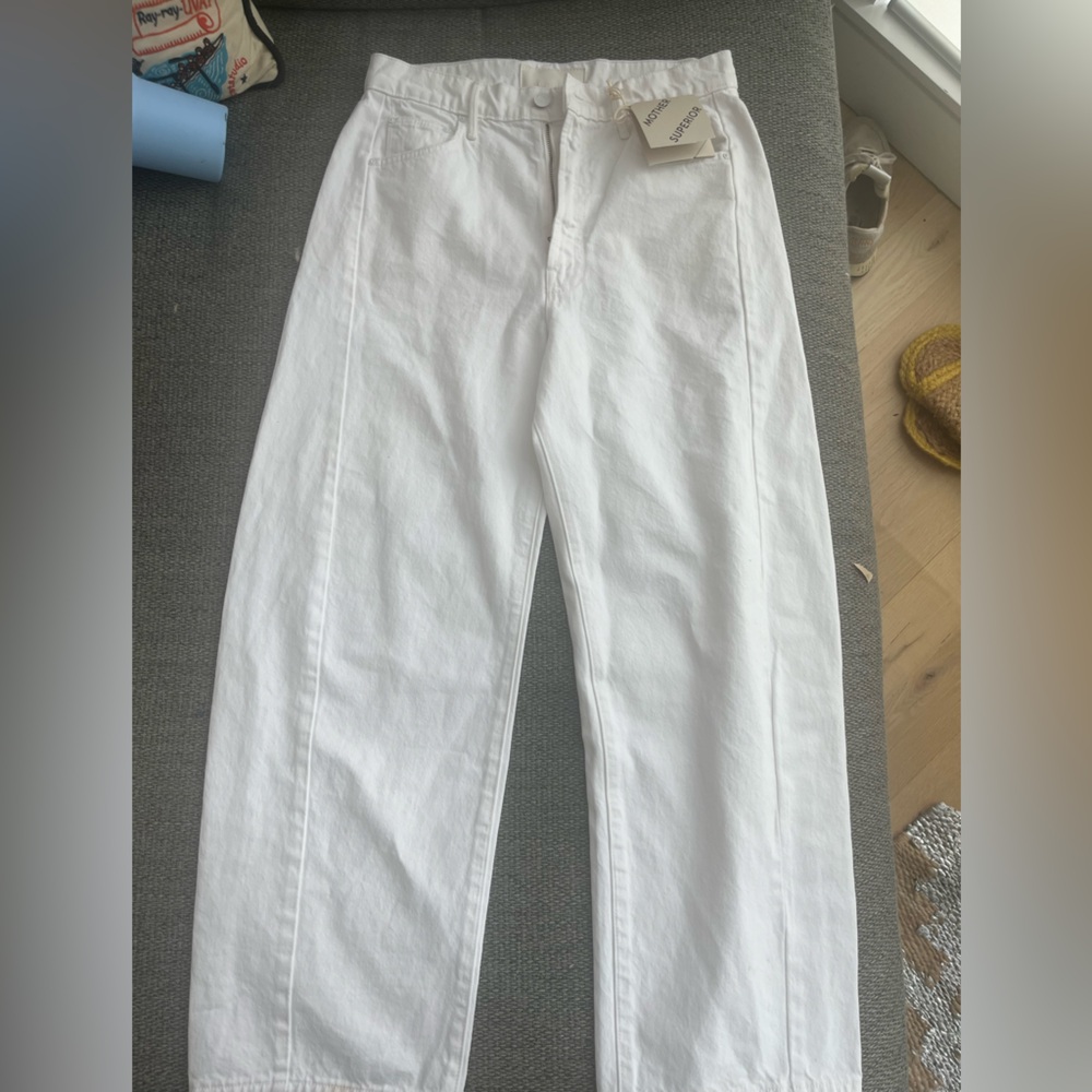 NWT MOTHER The Full-Pipe Ankle in Picket Fence Size 27